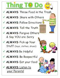 House Rules A List Of General Things Kids Are Encouraged To Do Throughout The Day Learn English English Lessons Teaching English