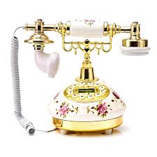 End Telephone Desktop Phone For Home Office Decor Style Telephone Landline Retro Innovative High Retro Telephones Landline Ceramic European Telephone American Phones Corded Phones