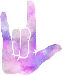 Watercolor Sign Language I Love You Sign Language Art Language Art I Love You Signs