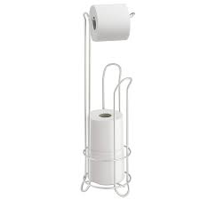 Shop for toilet paper holders in bathroom hardware. Idesign Standing 3 Roll Toilet Paper Holder Plus In Pearl White Bed Bath Beyond