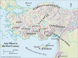 Map Of Asia Minor Today First-Century Asia Minor - Enter The Bible