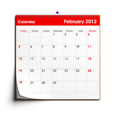 President's day observed (third monday in february). Wall Calendar February 2012 Stock Photos Freeimages Com