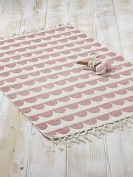 Teppich Grafisches Muster Baumwolle Gelb Fischgrat Rosa Festonborte Grafische Muster Teppich Madchen Baby Teppich