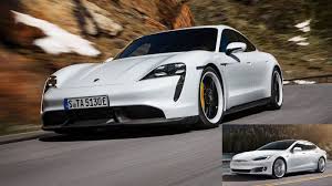 Porsche Taycan Versus Tesla Model S Comparing These Performance Evs Porsche Taycan Electric Sports Car Sports Car