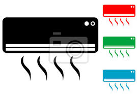 Resize to the desired icon size (eg. Icono Plano Aire Acondicionado Varios Colores Fototapete Fototapeten Klimagerat Beluftung Heizung Myloview De