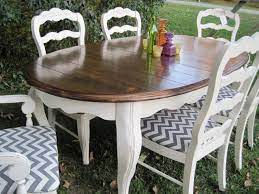 Painting My Dining Room Set Would Brighten Up My Dining Room Do I Want To Do This French Country Dining Room Dining Room Table Makeover Country Dining Rooms