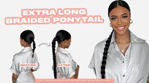 HOW TO: Extra Long Braided Ponytail | Lara Ponytail Extension | INSERT NAME  HERE - YouTube
