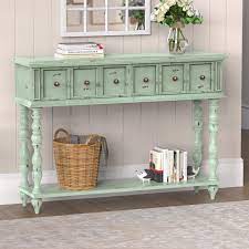Make everyday meals elegant and stylish with these dinnerware sets. Console Table Rustic Entryway Table Antique Inspired Design Sofa Table Hallway Table With Two Exquisite Drawers And Bottom Shelf For Living Room Light Mint Green Buy Online In Antigua And Barbuda At Antigua Desertcart Com Productid