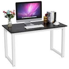 yaheetech modern simple design home office desk computer table wood desktop metal furniture sets work ideas
