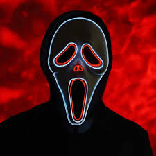 Classic Scream Light Up Scary Halloween Mask