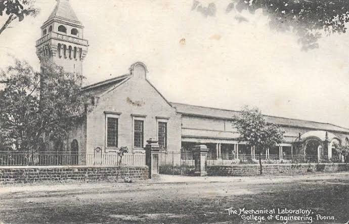 Old photo of deccan college, poona