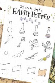 Once you are happy with the main head shape you need to draw the hair. Harry Potter Doodles For Bullet Journal Inspiration In 2021 Crazy Laura