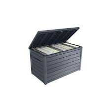 Éclairage, salle de bain, quincaillerie, sécurité, cuisine, électricité, terrasse et jardin, outillage, rangement, peinture. Coffre De Jardin Resine Ontario Gris L 147 X H 86 X P 83 Cm Leroy Merlin