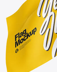 This awesome vertical flag psd free mockup to showcase your branding design in a photorealistic look. Flag Mockup In Outdoor Advertising Mockups On Yellow Images Object Mockups