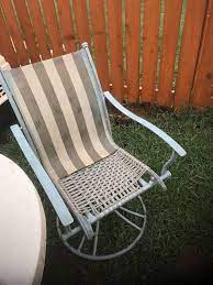 Broken Patio Chair Rescue Patio Furniture Makeover Patio Chairs Wrought Iron Patio Furniture
