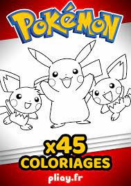 Coloriage imprimer pokemon x et y mega evolution. Coloriages Pokemon Pack De 45 Coloriages A Imprimer Pliay