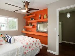 Bedroom With Orange Accent Wall Hgtv In a neutral bedroom, with a single accent wall, you can easily switch between hot color trends. bedroom with orange accent wall hgtv
