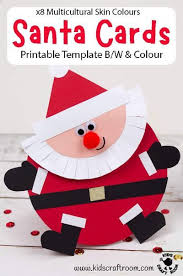 Santa Christmas Cards Christmas Card Crafts Christmas Cards Handmade Kids Santa Christmas Cards