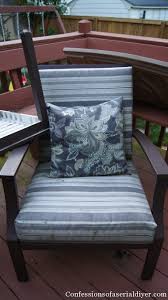 I hope that my how to will help someone else that needs to do a similar first i took all of the original covering off each cushion. Sew Easy Outdoor Cushion Covers Confessions Of A Serial Do It Yourselfer