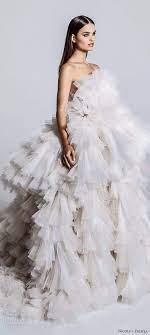 Nicole Felicia Fall 2020 Wedding Dresses Wedding Inspirasi Wedding Dress Cathedral Train Ruffle Wedding Dress Wedding Dresses