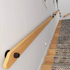 When most think about stair railings, it's done in a utilitarian light. Railings Suitable For Bars Zyanz Professional Handrail Lofts 1ft 20ft Size 1ft 30cm Garage Steps Solid Wood Anti Slip Stair Railing Wall Mount Banister Railing Support Building Supplies