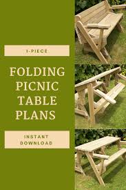 I Love This One Piece Picnic Table Bench Combo It S Ideal For Those Smaller Areas Where I Don T W Outdoor Picnic Tables Picnic Table Bench Garden Picnic Bench