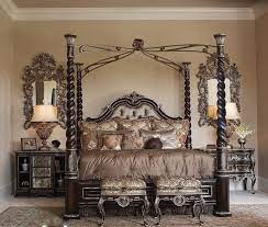 4 Post Master Bedroom Sets Four Post Bed Design With Classy Style Plus Sunbrust Mirror Ideas Four Post Bed Luxurious Bedrooms Tuscan Bedroom