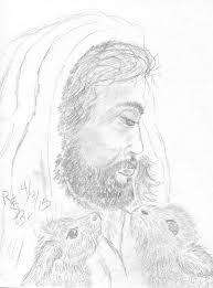 Our Father Who Art In Heaven Hallowed Be Thy Name Thy Kingdom Come Thy Will Be Done On Earth By Rhoda Ellen Stevens Bounds Art Original Drawing Artwork