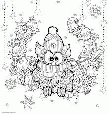 See more ideas about owl coloring pages coloring pages owl. Christmas Owl Coloring Page For Adult Coloring Pages Printable Com