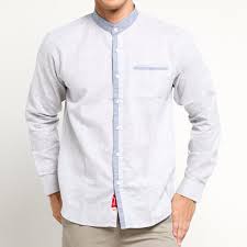 Beli baju koko pria big size terbaru lengan pendek size 2xl 3xl 4xl 5xl. Carvil Man Fajri Baju Koko Lengan Panjang Pria Grey Terbaru Agustus 2021 Harga Murah Kualitas Terjamin Blibli