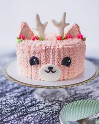 Pink Reindeer Cake Recipe Food Com Recipe Reindeer Cakes Holiday Cookies Decorated Roll Out Sugar Cookies