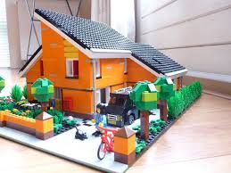 Another Day And Another Neat Lego Model A House This Time Made By A Builder Called Landlord A Rather Apt Name Given The Mode Suburban House Lego Lego House