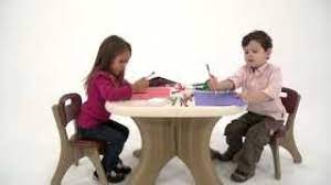 The roomy 68.6 x 68.6cm table surface makes spreading out supplies and snacks easy! Step2 New Traditions Table Chairs Set Youtube