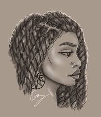 Black Curly Hair Drawing Google Search Desenhos Afro Cultura Afro Brasileira Cabelo Desenho