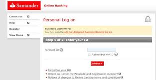 Na página seguinte serão apresentadas as condições gerais de uso do internet banking. Santander Near Me