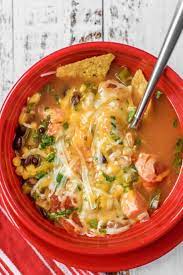 I Sometimes Forget That A Hearty Soup Is Really Such A Great Option For A Quick Meal Add Some Tortilla Chicken Soup Recipes Easy Dinner Recipes Fiesta Chicken