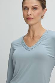 Polera Manga Larga Celeste Ma Griffe 14202225003110 Ma Griffe