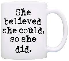 The simple solution to finding unique gifts for women is to. She Believed She Could So She Did 11oz Coffee Mug Perfect For College And High School Graduates Graduation And Congratulations Gifts For Her Kitchen Dining Dining Entertaining Emosens Fr