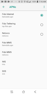 If you have a lte device, use the following setting: Mms Lte And Apn Problems Fido
