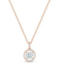 To find out more about these luxury objects, discover our collection of women's diamond necklaces and pendants. Shop De Beers Jewellers 18kt Rose Gold Aura Round Brilliant Diamond Pendant Necklace With Express Delivery Farfetch