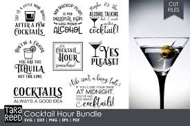 Choose from 280+ martini graphic resources and download in the form of png, eps, ai or psd. Cocktail Hour Bundle 99522 Cut Files Design Bundles