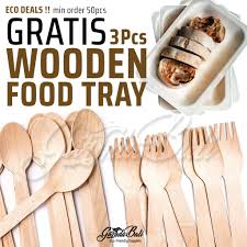 Jual beli online mudah dan aman di situs jakmall.com Garuda Bali Sendok Kayu Garpu Pisau Makan Wooden Spoon Fork Non Plastik Bening Disposable Cutlery Shopee Indonesia