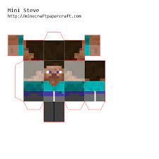 Papercraft Mini Steve Manualidades De Minecraft Minecraft De Papel Minecraft Para Armar