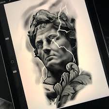 escultura de julio cesar en ipad pro diseno tattoo chile tattoo makuzatattoosupply ipad procreate escultura ipadprocase dovme fikirleri mitoloji heykel