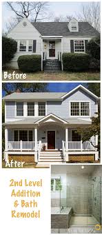 Second Story Addition Doubles Homes Space And Value Adding Three Bedrooms Two Baths A Family Room Kitchen Ranch House Remodel Ranch Remodel Porch Remodel