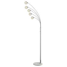 Funfflammige Stehleuchte Chris Chrom 3000 K 1750 Lm Click