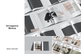 Download Free A4 Magazine Mockup Psd Ê–