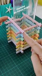 ‪DIY Paper Pen Holder #diy #crafts #penholder #papercrafrs‬‏