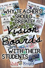 Why Teachers Should Create Vision Boards With Their Students Study All Knight Student Studying English Teacher Resources New Years Activities