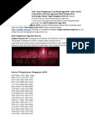 Data Pengeluaran Sgp 2018 Sampai 2019 Data Sgp Paito Pengeluaran Singapore 2008